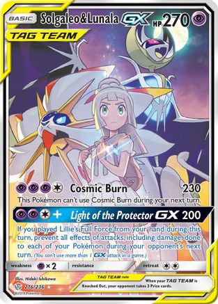Solgaleo & Lunala GX (Full Art) - 216/236 - Ultra Rare