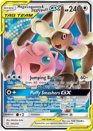 Mega Lopunny & Jigglypuff GX - 165/236 - Ultra Rare