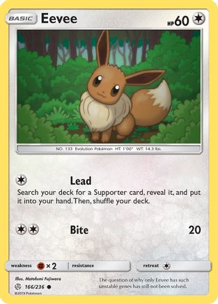 Eevee - 166/236 - Common - Reverse Holofoil