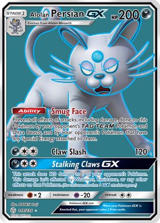Alolan Persian GX (Full Art) - 219 - Ultra Rare