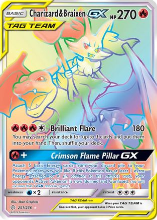 Charizard & Braixen GX (Secret) - 251 - Secret Rare