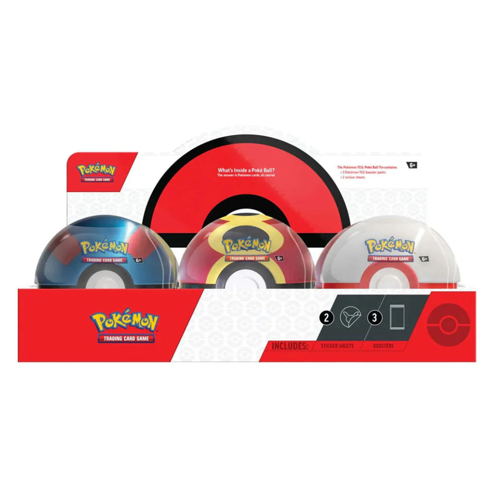 Pokemon - Poke Ball Tins Q4 2025 Set Of 6 (Pre Order)