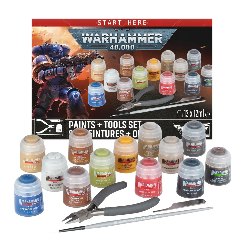 Warhammer 40,000 - Paints + Tools Set