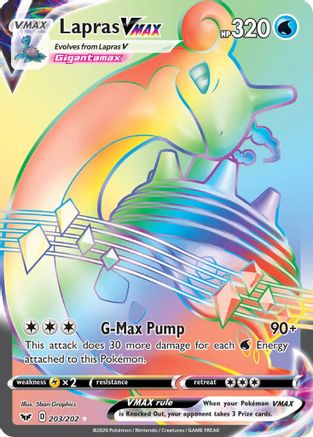Lapras VMAX (Secret) - 203/202 - Secret Rare