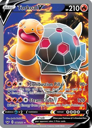 Torkoal V (Full Art) - 188/202 - Ultra Rare