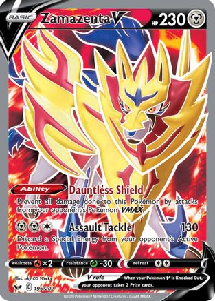 Zamazenta V (Full Art) - 196/202 - Ultra Rare