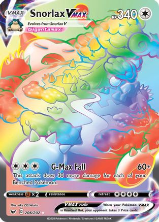 Snorlax VMAX (Secret) - 206/202 - Secret Rare
