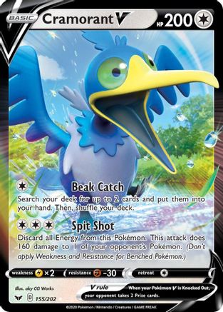 Cramorant V - 155/202 - Ultra Rare