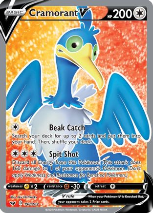 Cramorant V (Full Art) - 198/202 - Ultra Rare