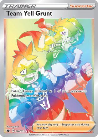 Team Yell Grunt (Secret) - 210/202 - Secret Rare