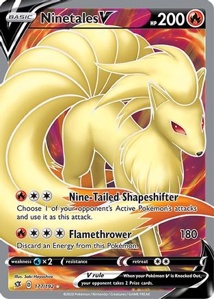 Ninetales V (Full Art) - 177/192 - Ultra Rare