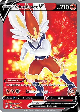 Cinderace V (Full Art) - 178/192 - Ultra Rare