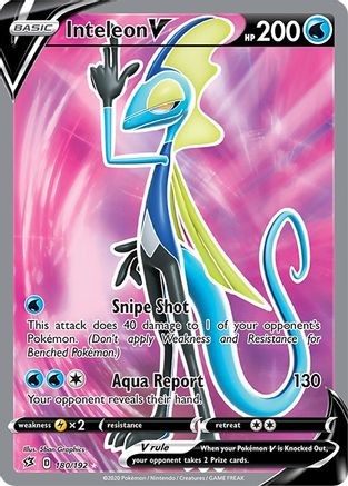 Inteleon V (Full Art) - 180/192 - Ultra Rare