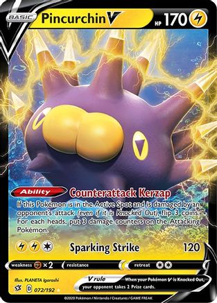 Pincurchin V - 072/192 - Ultra Rare