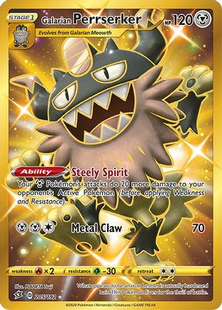 Galarian Perrserker (Secret) - 205/192 - Secret Rare