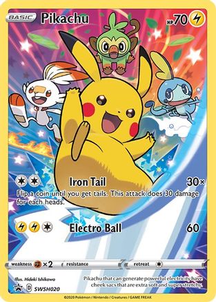 Pikachu - SWSH020 - Promo - Holofoil
