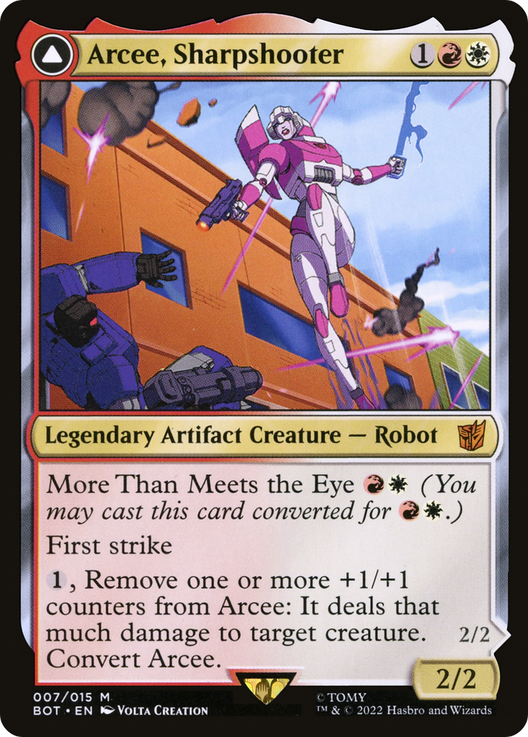 Arcee, Sharpshooter (BOT-007) - Transformers Foil