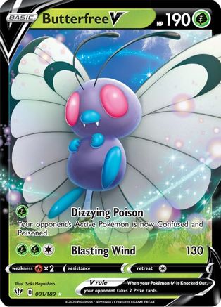 Butterfree V - 001/189 - Ultra Rare
