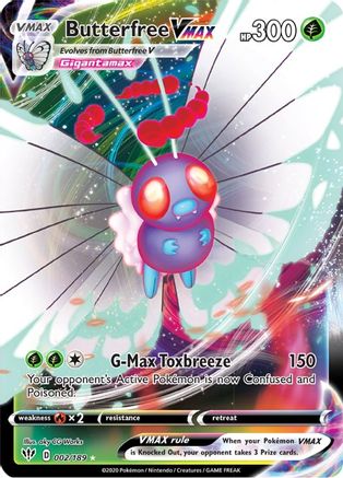 Butterfree VMAX - 002/189 - Ultra Rare
