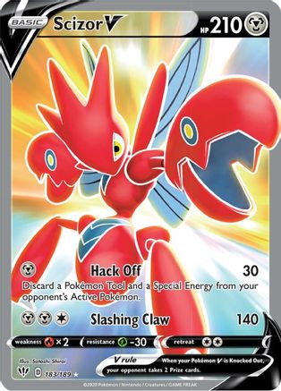 Scizor V (Full Art) - 183/189 - Ultra Rare