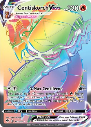 Centiskorch VMAX (Secret) - 191/189 - Secret Rare