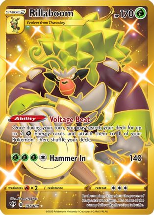 Rillaboom (Secret) - 197/189 - Secret Rare