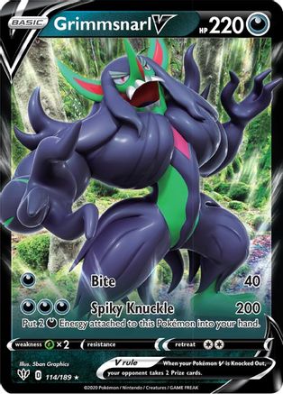 Grimmsnarl V - 114/189 - Ultra Rare