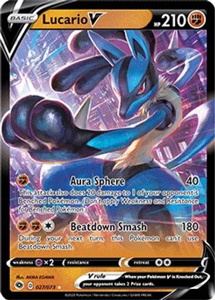 Lucario V - 027/73 - Ultra Rare