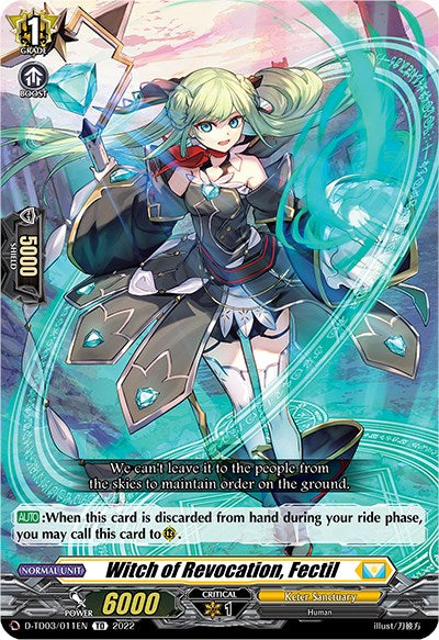 Witch of Revocation, Fectil (D-TD03/011EN) [D-TD03: Raika Koshiba -Skyfall Executors-]