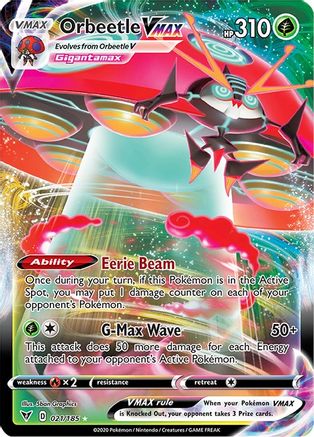 Orbeetle VMAX - 021/185 - Ultra Rare