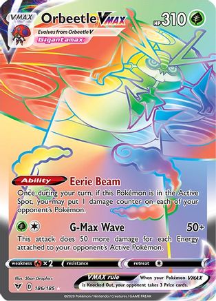 Orbeetle VMAX (Secret) - 186/185 - Secret Rare