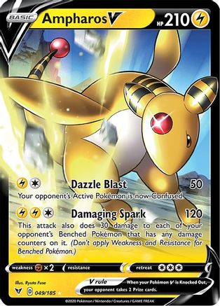 Ampharos V - 049/185 - Ultra Rare