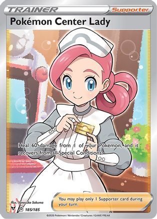 Pokemon Center Lady (Full Art) - 185/185 - Ultra Rare
