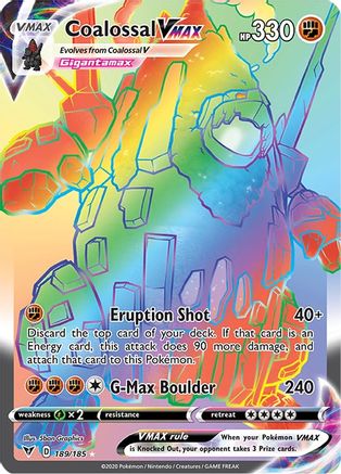 Coalossal VMAX (Secret) - 189/185 - Secret Rare