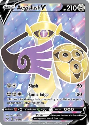 Aegislash V (Full Art) - 177/185 - Ultra Rare