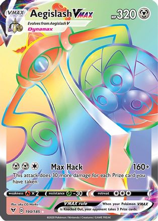 Aegislash VMAX (Secret) - 190/185 - Secret Rare