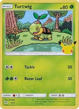 Turtwig - 004/25 - Promo