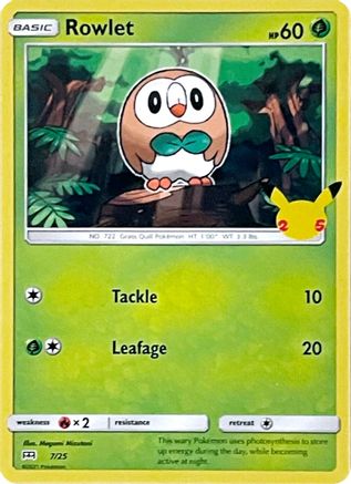 Rowlet - 007/25 - Promo - Holofoil