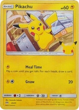 Pikachu - 25/25 - McDonald's 25th Anniversary Promo - Non Foil