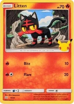 Litten - 015/25 - Promo - Holofoil