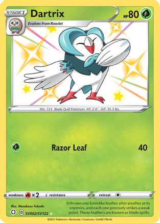 Dartrix - SV002/SV122 - Shiny Holo Rare