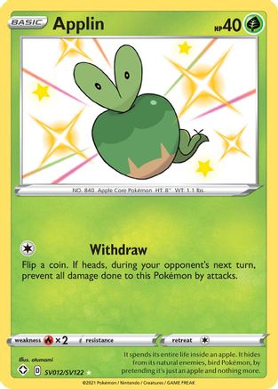 Applin - SV012/SV122 - Shiny Holo Rare