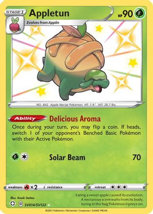 Appletun - SV014/SV122 - Shiny Holo Rare