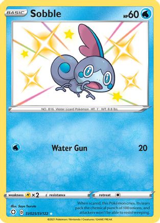 Sobble - SV025/SV122 - Shiny Holo Rare