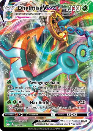 Dhelmise VMAX - 010/072 - Ultra Rare