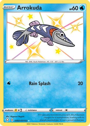 Arrokuda - SV031/SV122 - Shiny Holo Rare