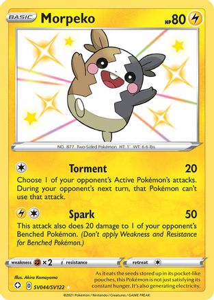 Morpeko - SV044/SV122 - Shiny Holo Rare