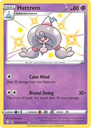 Hattrem - SV055/SV122 - Shiny Holo Rare
