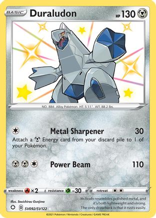 Duraludon - SV092/SV122 - Shiny Holo Rare