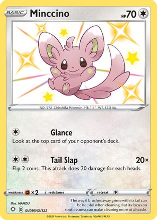 Minccino - SV093/SV122 - Shiny Holo Rare